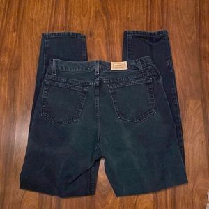 Mens LL Bean Navy Color Jeans 32x32